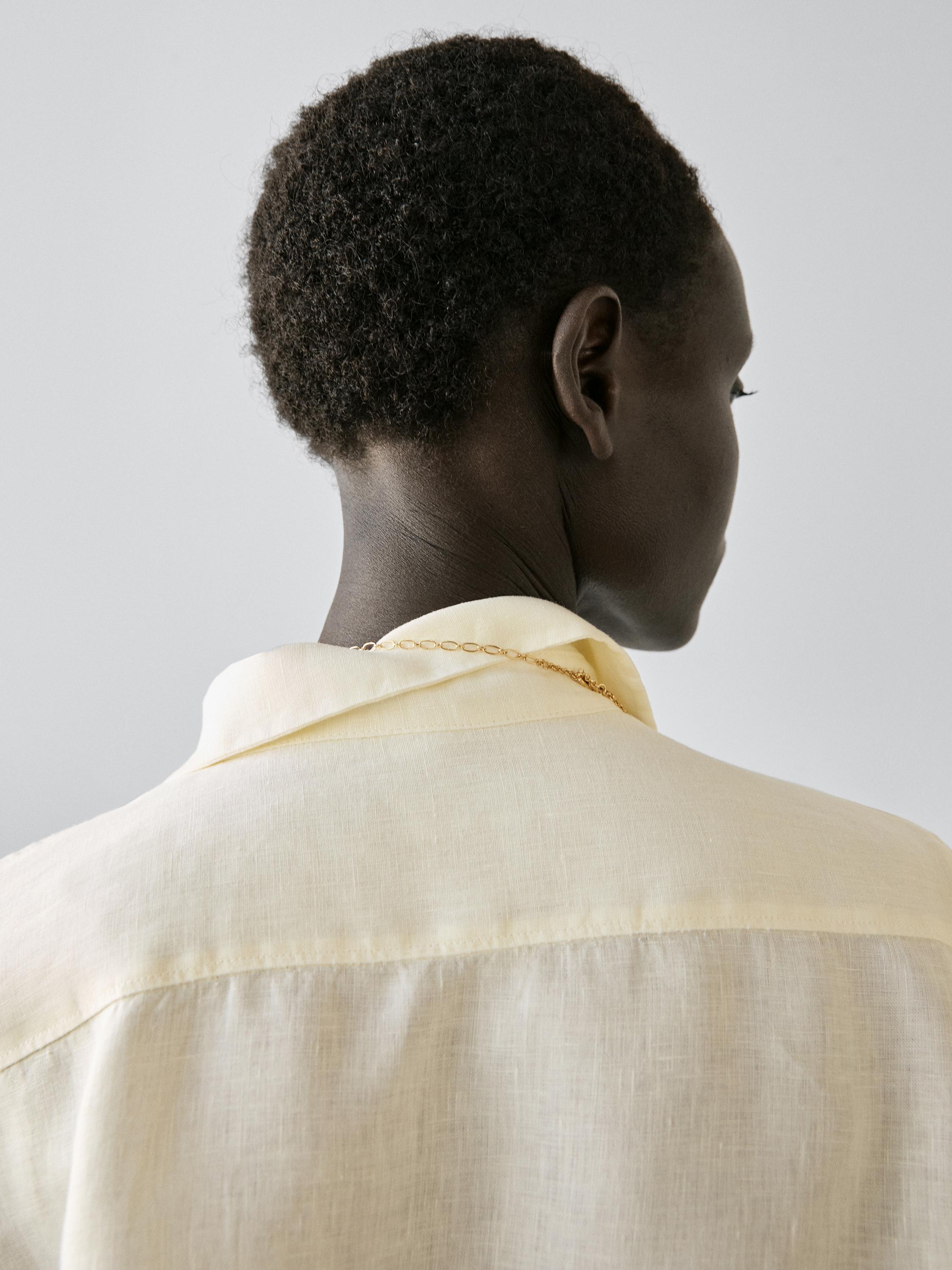 Flowing 100% linen shirt